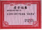 2010-2011年省级度诚信单位